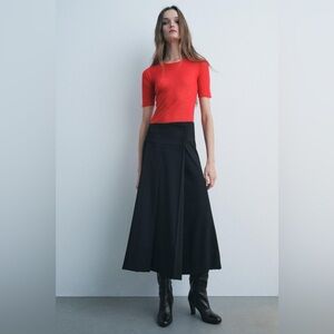 Zara Flowing Pleated Skirt